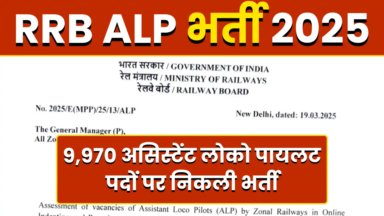 RRB ALP Recruitment 2025