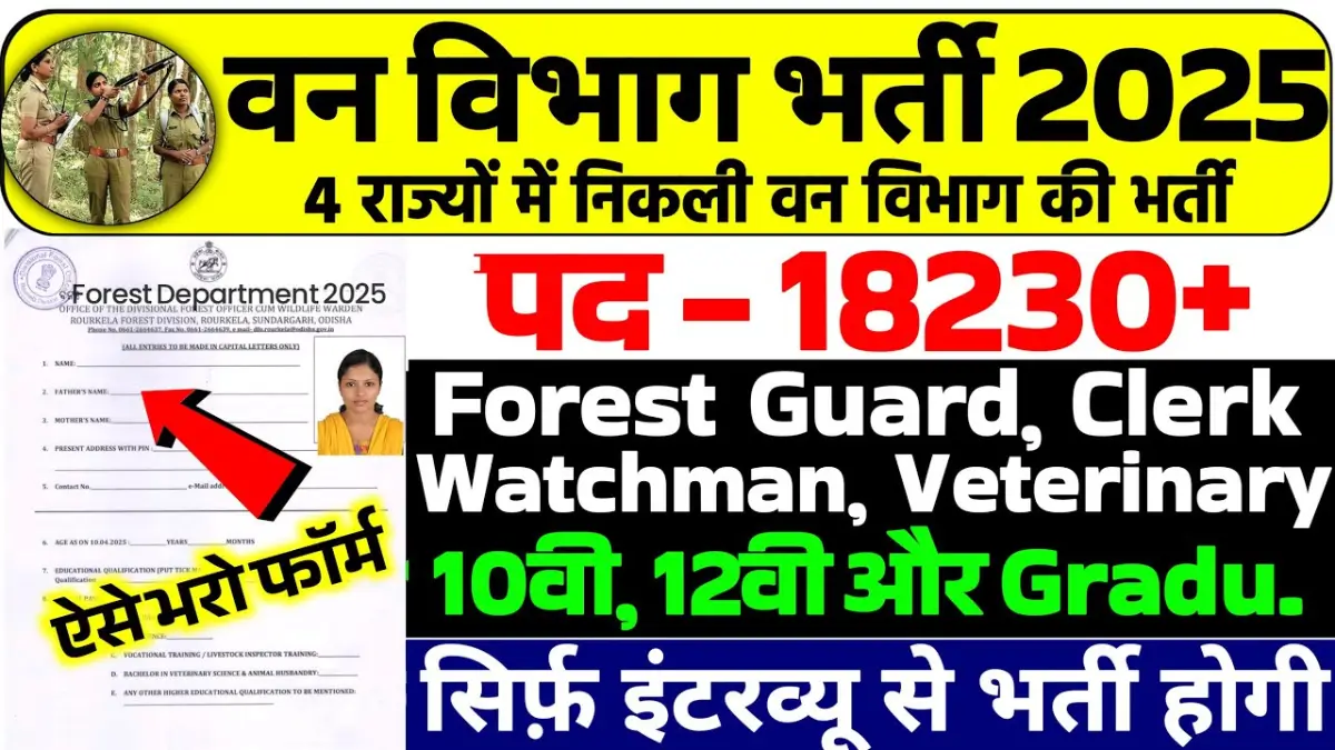 Van Vibhag Bharti 2025